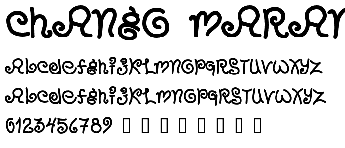 CHANGO MARANGO font